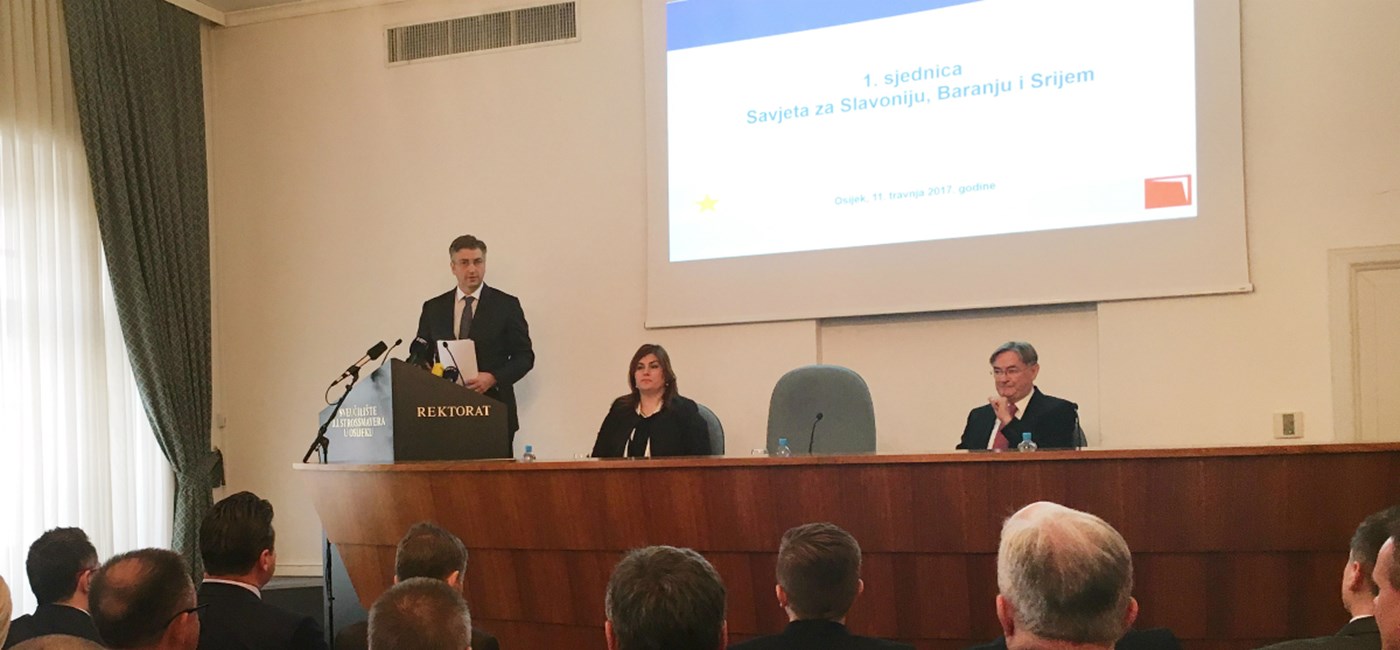 PM Plenkovic: We want to reverse negative trends in Slavonia